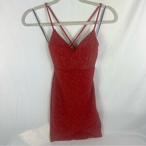 Windsor Sparkling Red Mini Dress